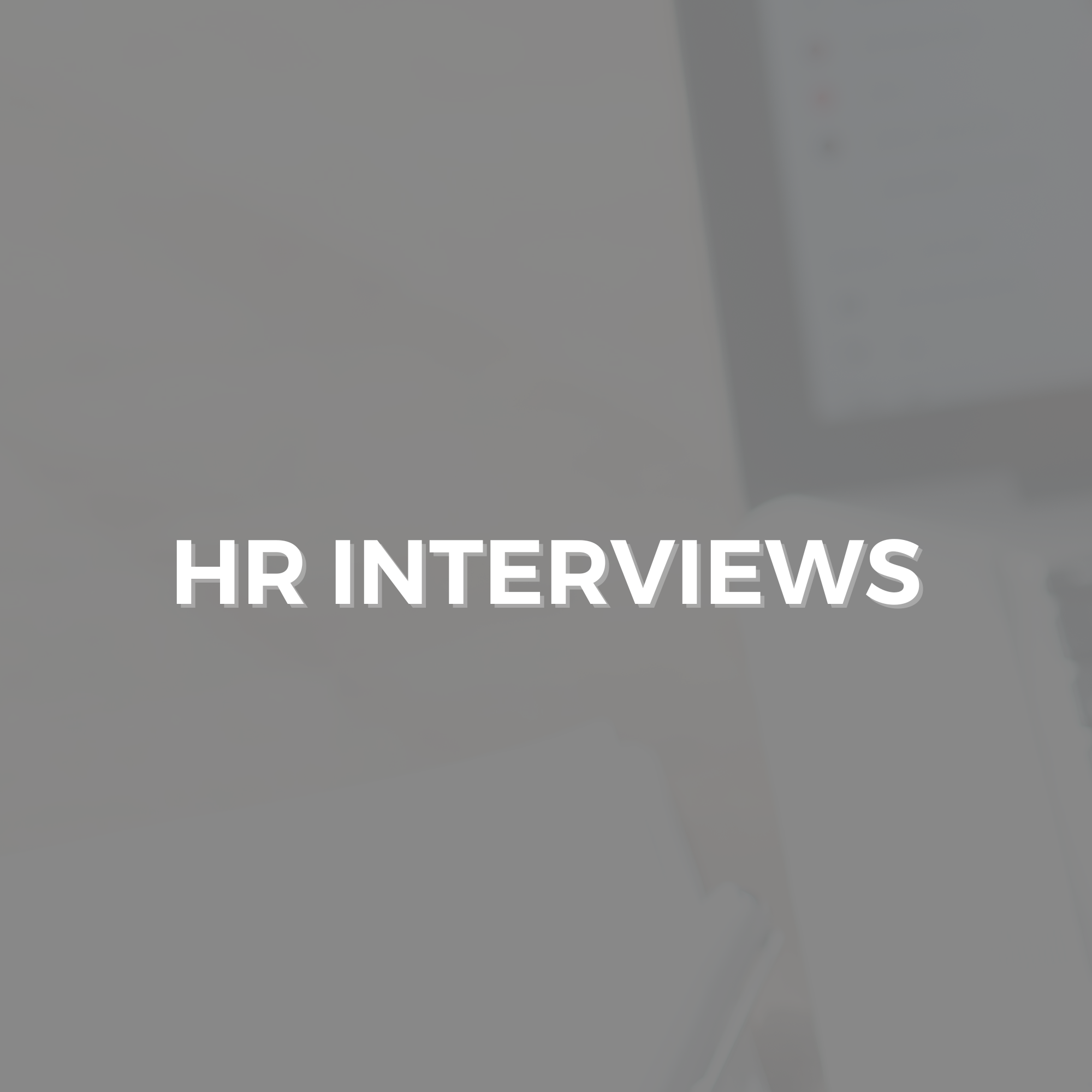 HR Interviews Square Grey